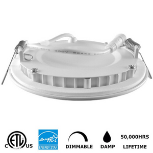 6 in. 15W White LED Recessed Ceiling Light Trim at Selectable 3CCT (3000K-4000K-5000K) (1000 Lumens)